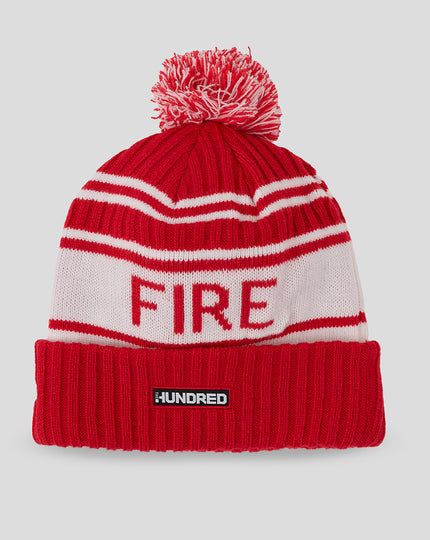 New Era Sport Bobble Beanie - Welsh Fire - Red