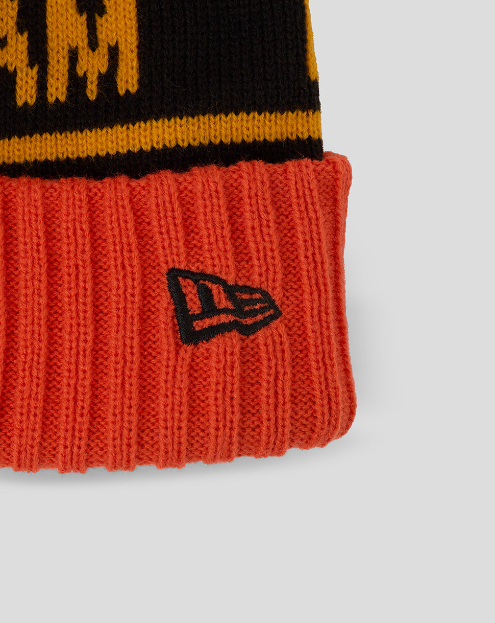 New Era Sport Bobble Beanie - Birmingham Phoenix - Orange/Black
