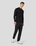 Men's Golf Long Sleeve Mock Neck Base Layer - Black