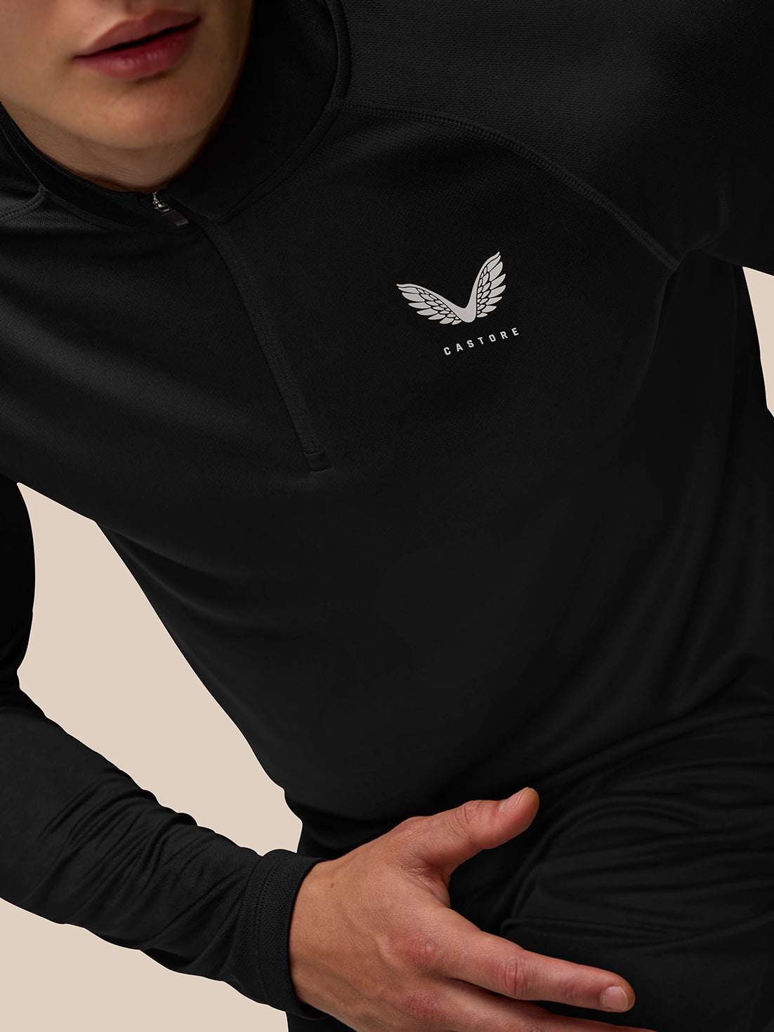 Adapt Training 1/4 Zip Top - Black