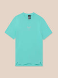 Zone Training T-Shirt in Light Aqua front view with a small white chest logo