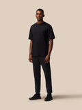 Flex Cotton T-Shirt- Black/Gunmetal