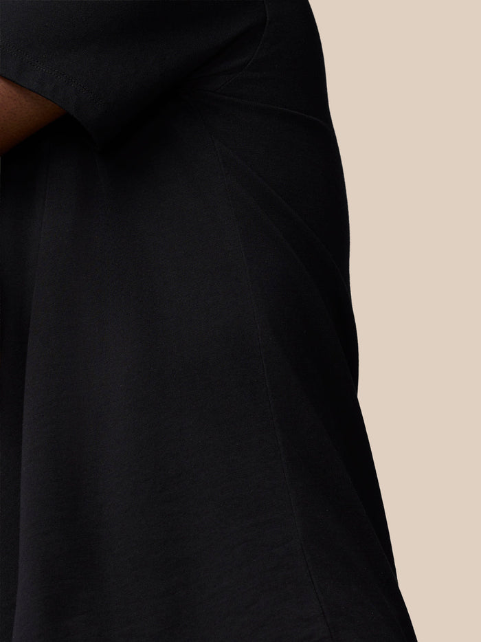 Flex Cotton T-Shirt- Black/Gunmetal