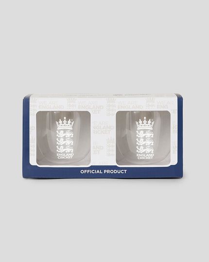 England Cricket Barrel Glass - 2 Pack