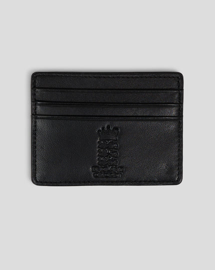 LEATHER DEBOSSED CARD WALLET