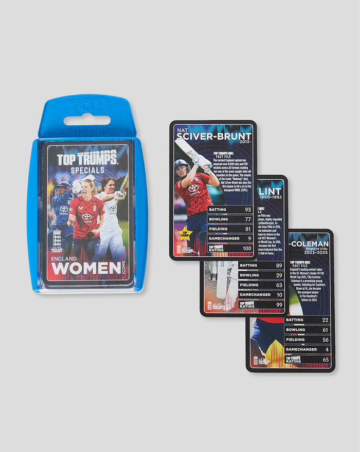 ICC England Cricket Women's Top Trump Cards