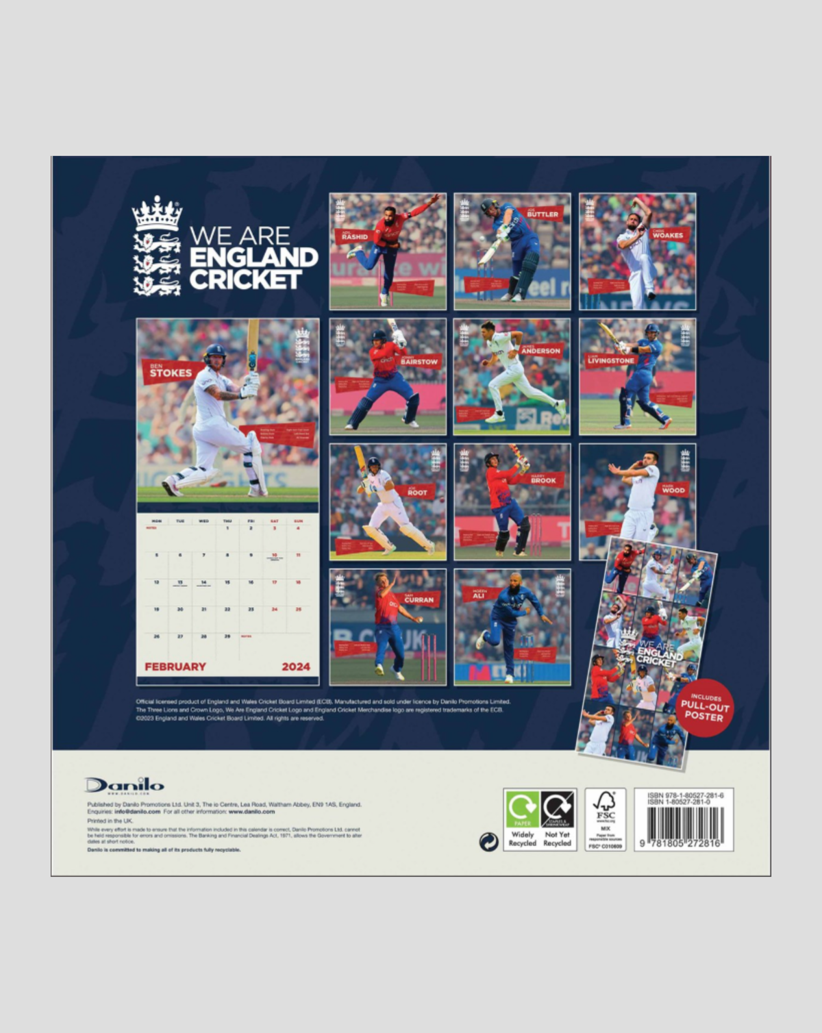 Men&#39;s England Cricket 2024 Calendar