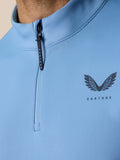 Golf Club Classic Quarter Zip Top  - Sky Blue