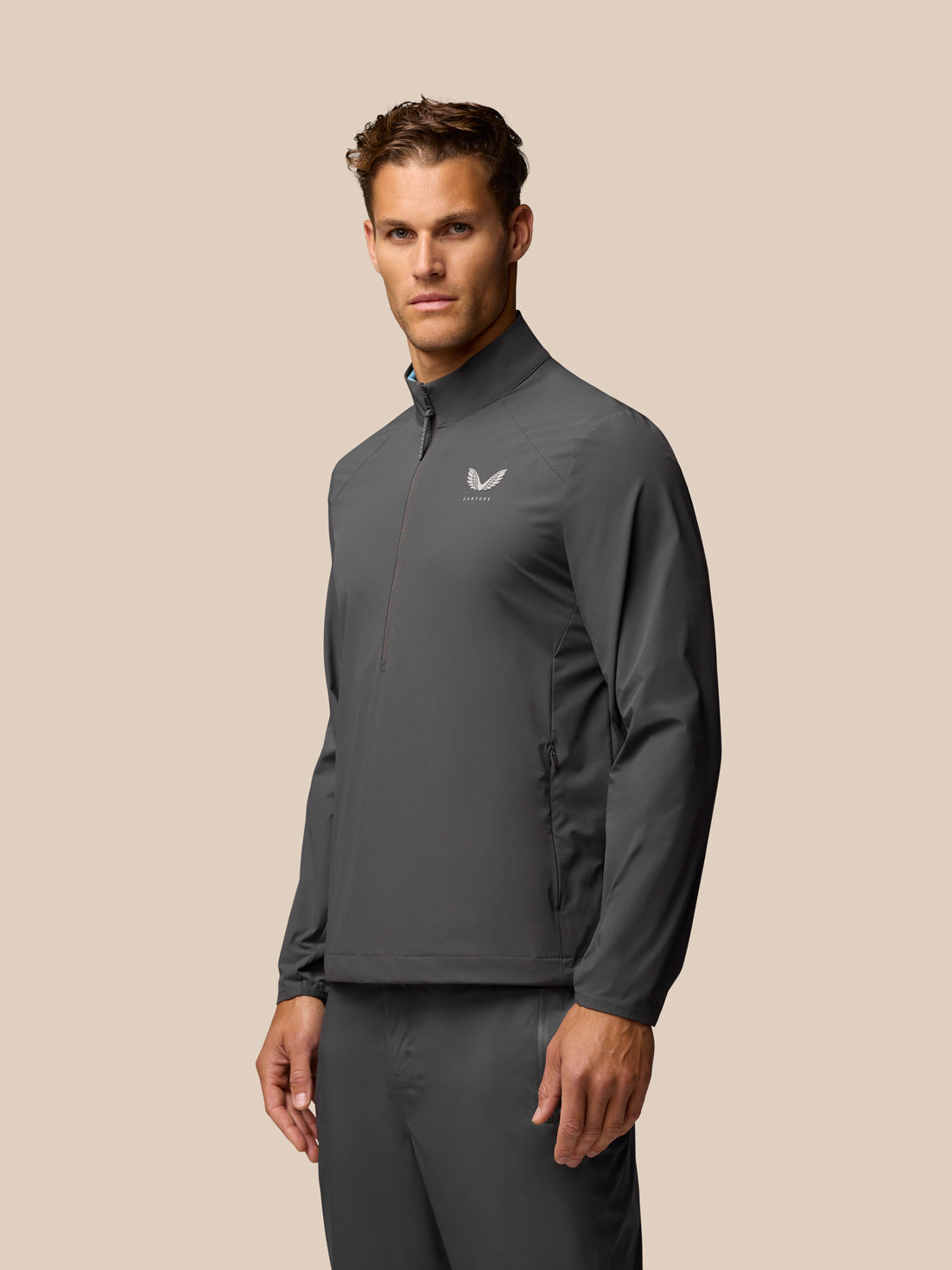 Golf Half Zip Top - Charcoal