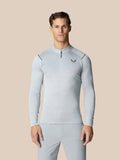Pinnacle Lvs 1/4 Zip Top - Mid Grey