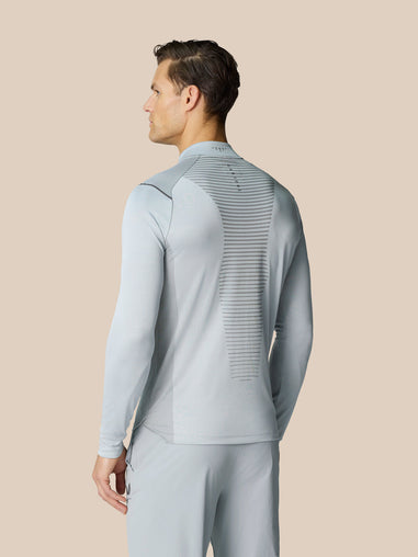 Pinnacle Lvs 1/4 Zip Top - Mid Grey