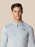 Pinnacle Lvs 1/4 Zip Top - Mid Grey