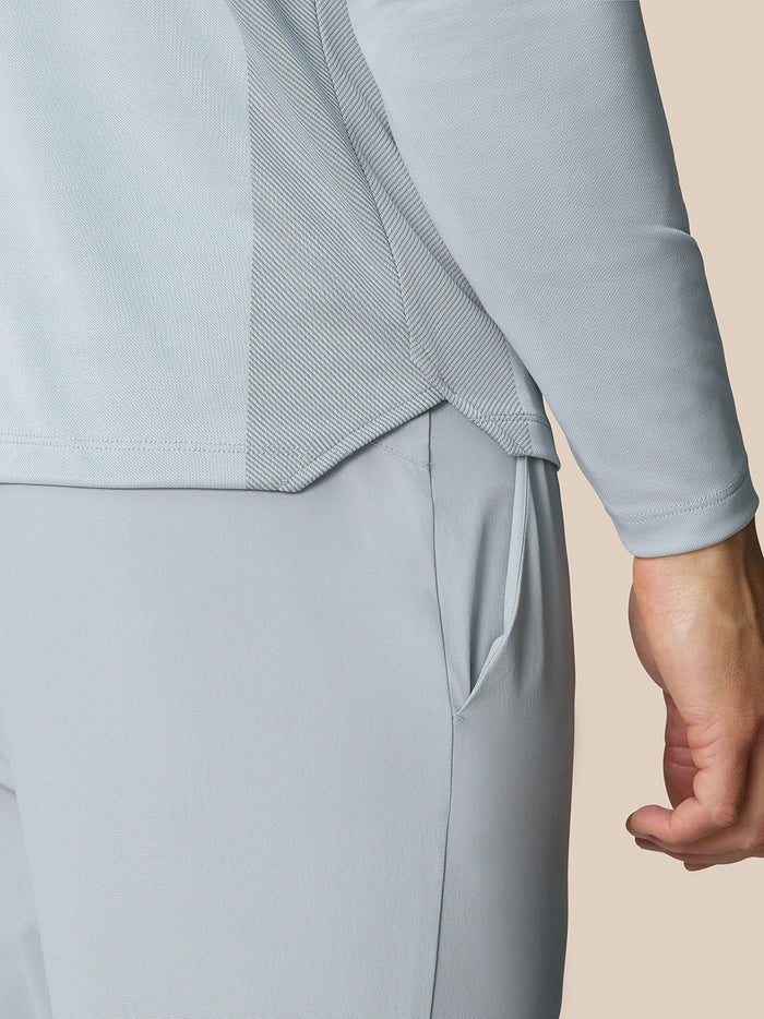 Pinnacle Lvs 1/4 Zip Top - Mid Grey