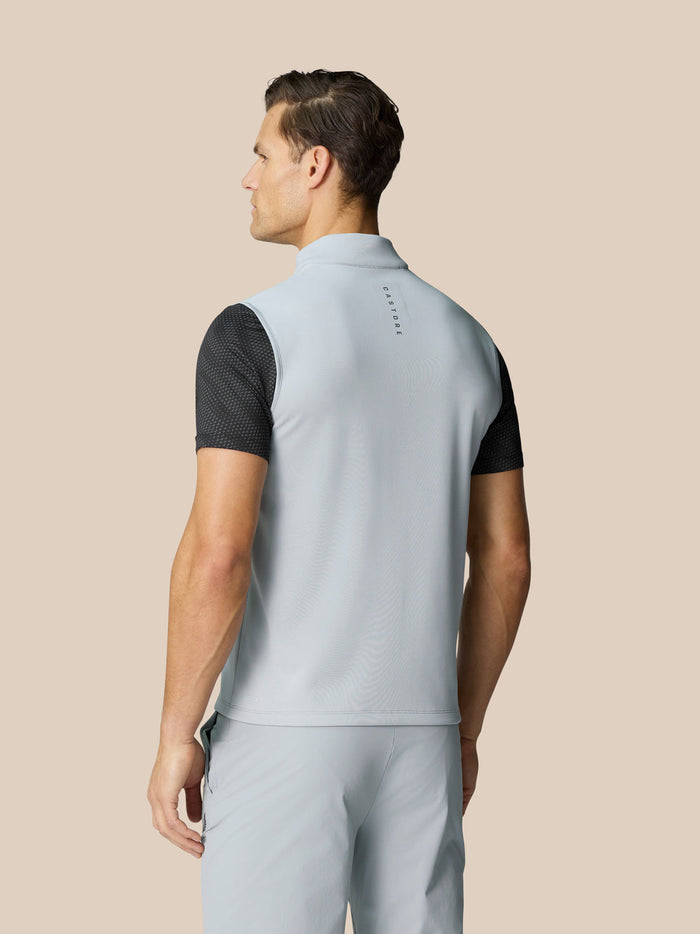 Men’S Golf Club Classic Half Zip Gilet - Mid Grey