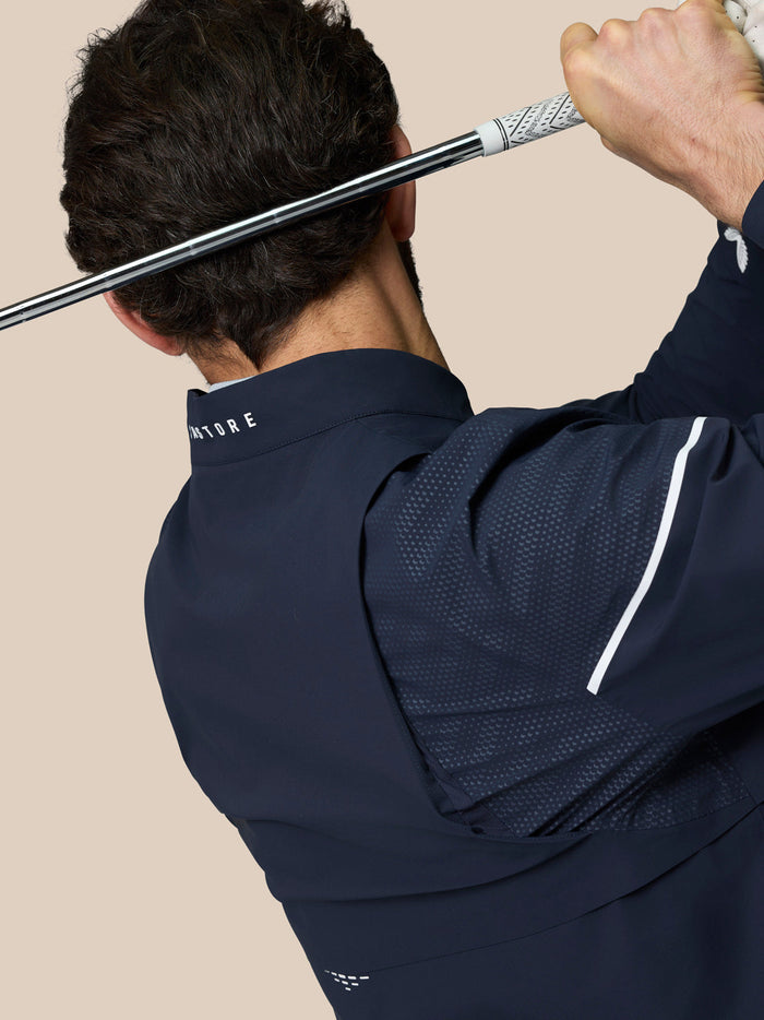 Golf Pinnacle Lvs Woven Jacket - Midnight Navy