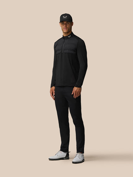Golf Pinnacle Lvs Hybrid 1/2 Zip Top - Black/Alloy