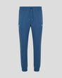 Ensign blue Travel Adapt fleece joggers with drawstring waist and Three Lions crest