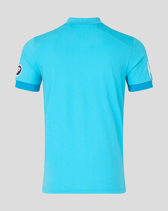 Back view of Mens 26/27 ODI Short Sleeve Shirt in blue