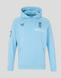 Light blue travel fleece hoodie with England crest and Whole Earth logo