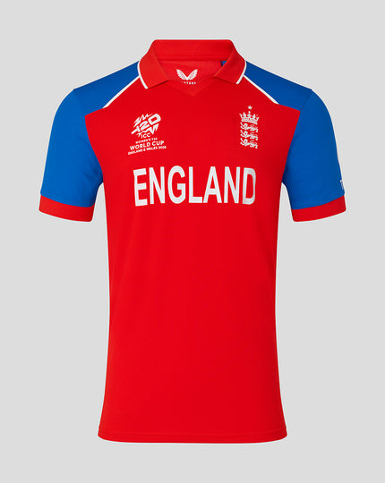 Mens 26/27 T20 WWC Short Sleeve Team Shirt - Red