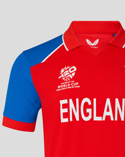 Mens 26/27 T20 WWC Short Sleeve Team Shirt - Red