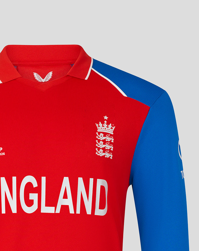 Mens 26/27 T20 WWC Long Sleeve Team Shirt - Red