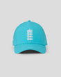 Partial front view of turquoise ODI cap with white Three Lions crest on the crown