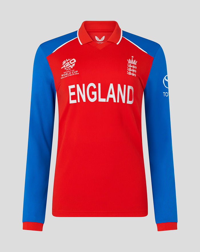 Womens 26/27 T20 WWC Long Sleeve Team Shirt - Red