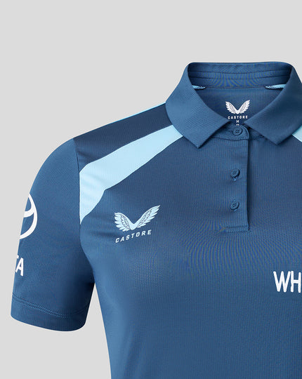 Womens 26/27 Training Poly Polo - Blue