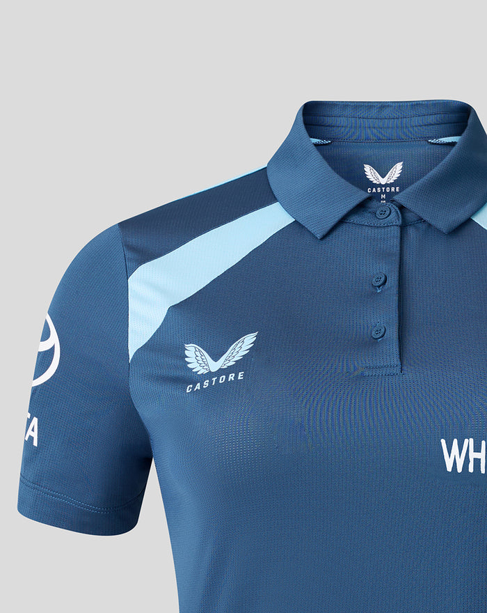 Womens 26/27 Training Poly Polo - Blue