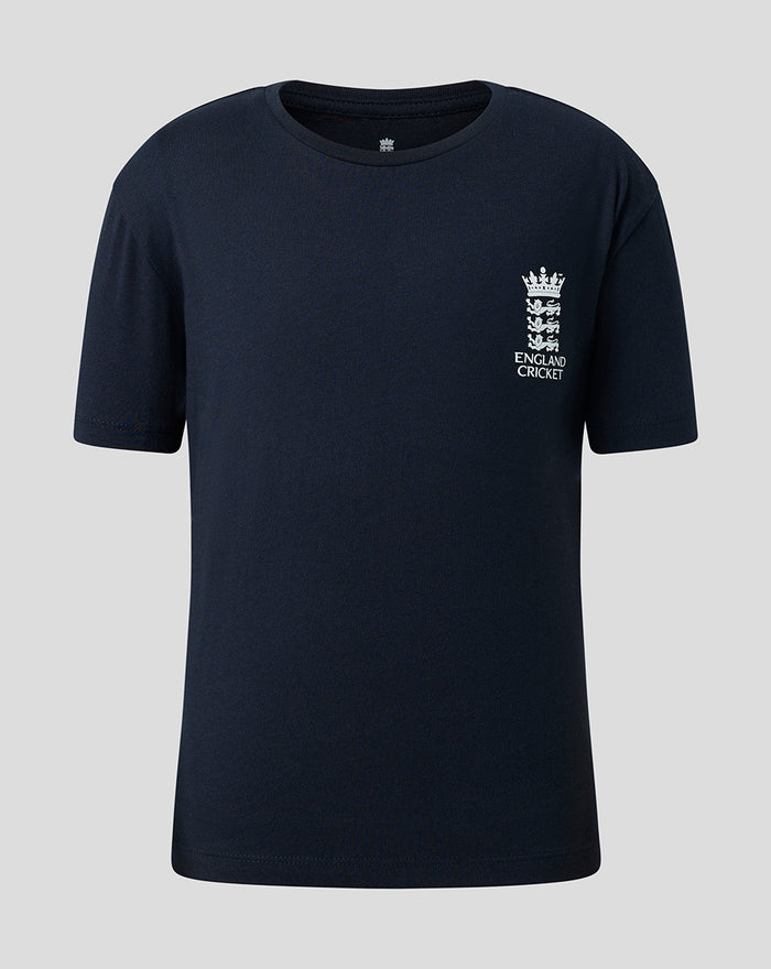 Junior 26/27 Essentials Crest Short Sleeve T-Shirt - Navy