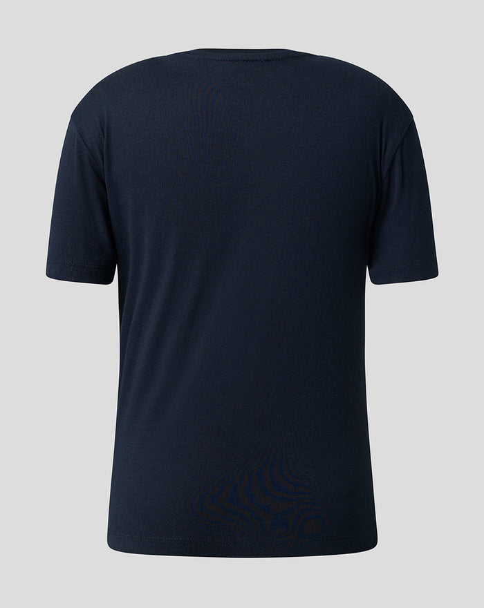 Junior 26/27 Essentials Crest Short Sleeve T-Shirt - Navy