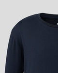 Junior 26/27 Essentials Crest Short Sleeve T-Shirt - Navy