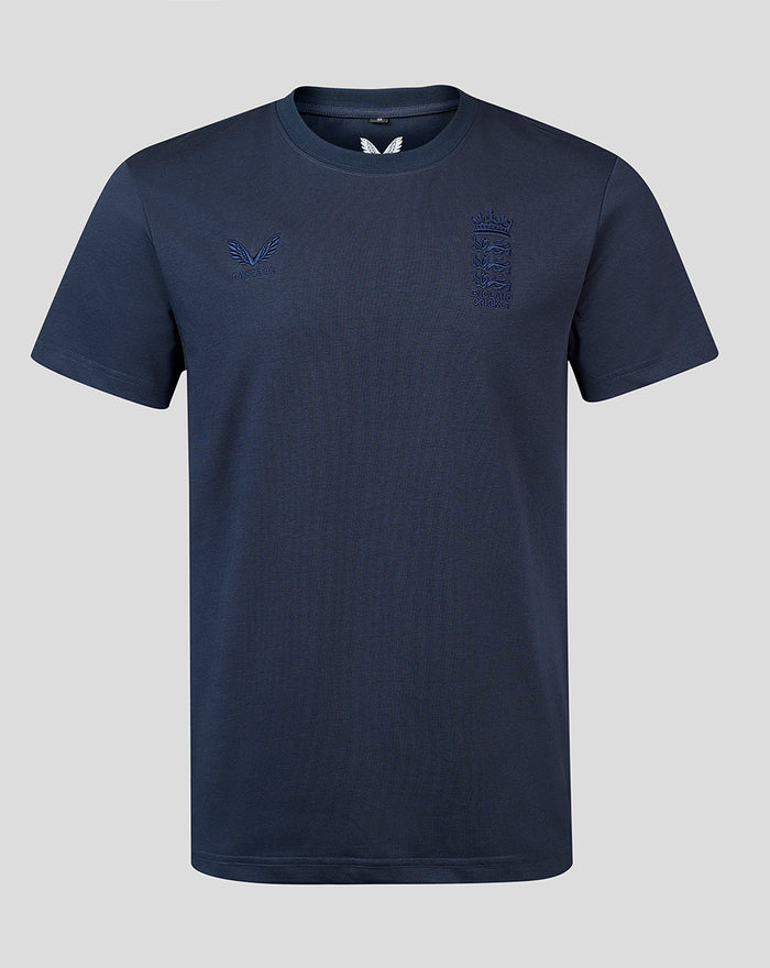 Unisex Embroidered T-Shirt - Navy