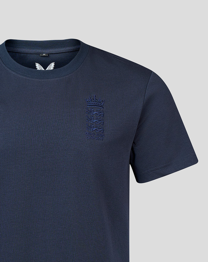 Unisex Embroidered T-Shirt - Navy
