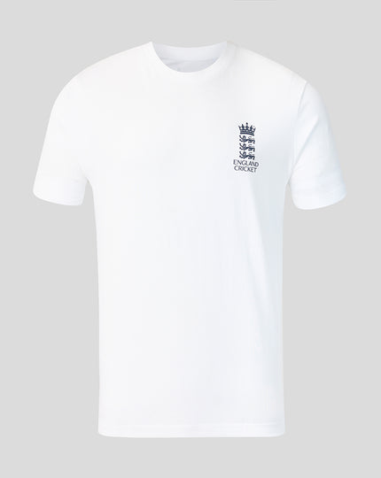 Adults 26/27 Essentials Crest Short Sleeve T-Shirt - White