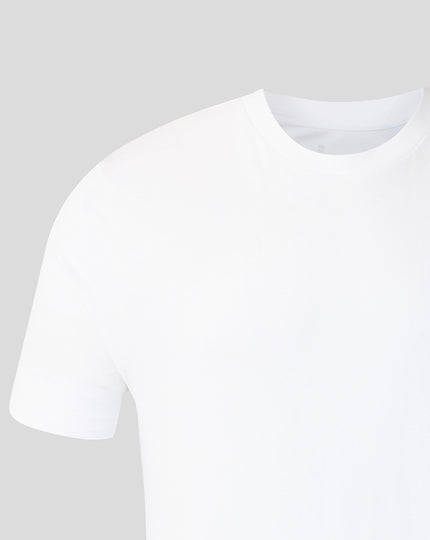 Adults 26/27 Essentials Crest Short Sleeve T-Shirt - White
