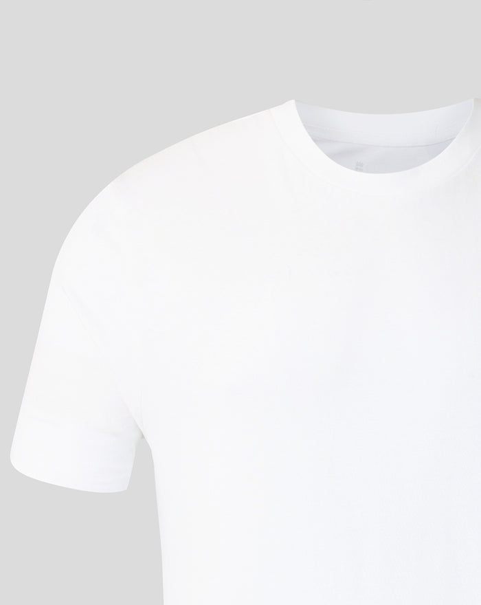 Adults 26/27 Essentials Crest Short Sleeve T-Shirt - White