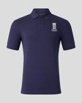 Adults 26/27 Essentials Crest Short Sleeve Polo - Navy