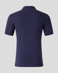 Adults 26/27 Essentials Crest Short Sleeve Polo - Navy