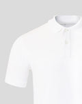 Adults 26/27 Essentials Crest Short Sleeve Polo - White