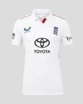 Womens 26/27 England Cricket Test Short Sleeve Shirt - White