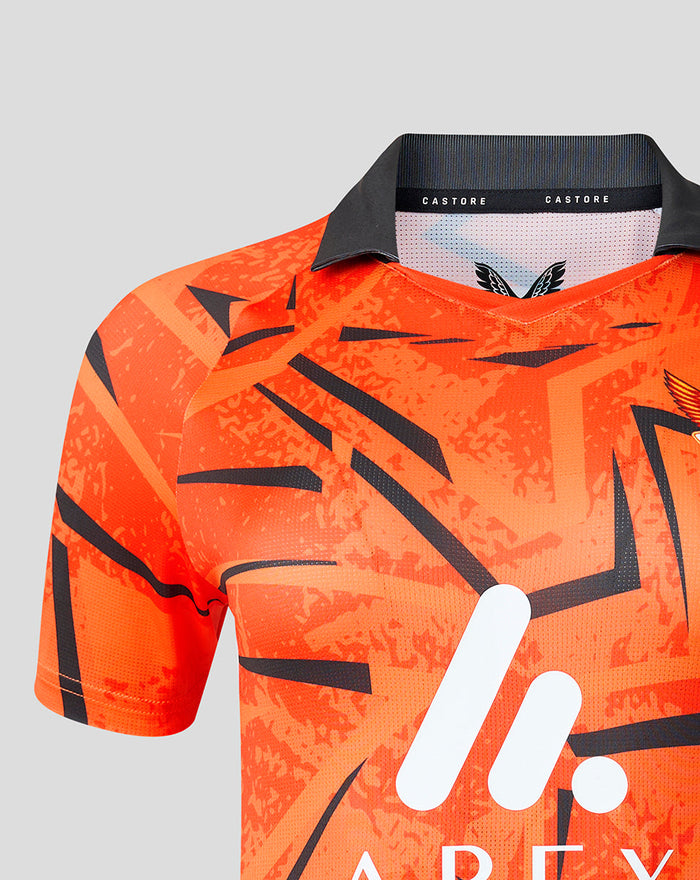 Womens Sunrisers Leeds The Hundred Short Sleeve Stretch Jersey Round Neck 2026