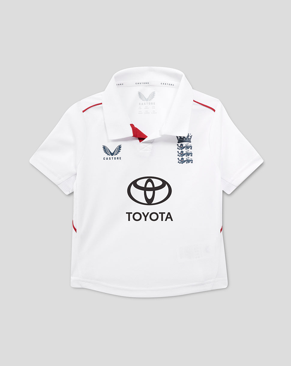 INFANT 26/27 ECB TEST REPLICA SHORT SLEEVE SHIRT - WHITE