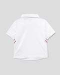 Infant 26/27 England Cricket Test Short Sleeve Shirt - White
