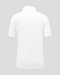 Junior 26/27 England Cricket Test Short Sleeve Shirt - White
