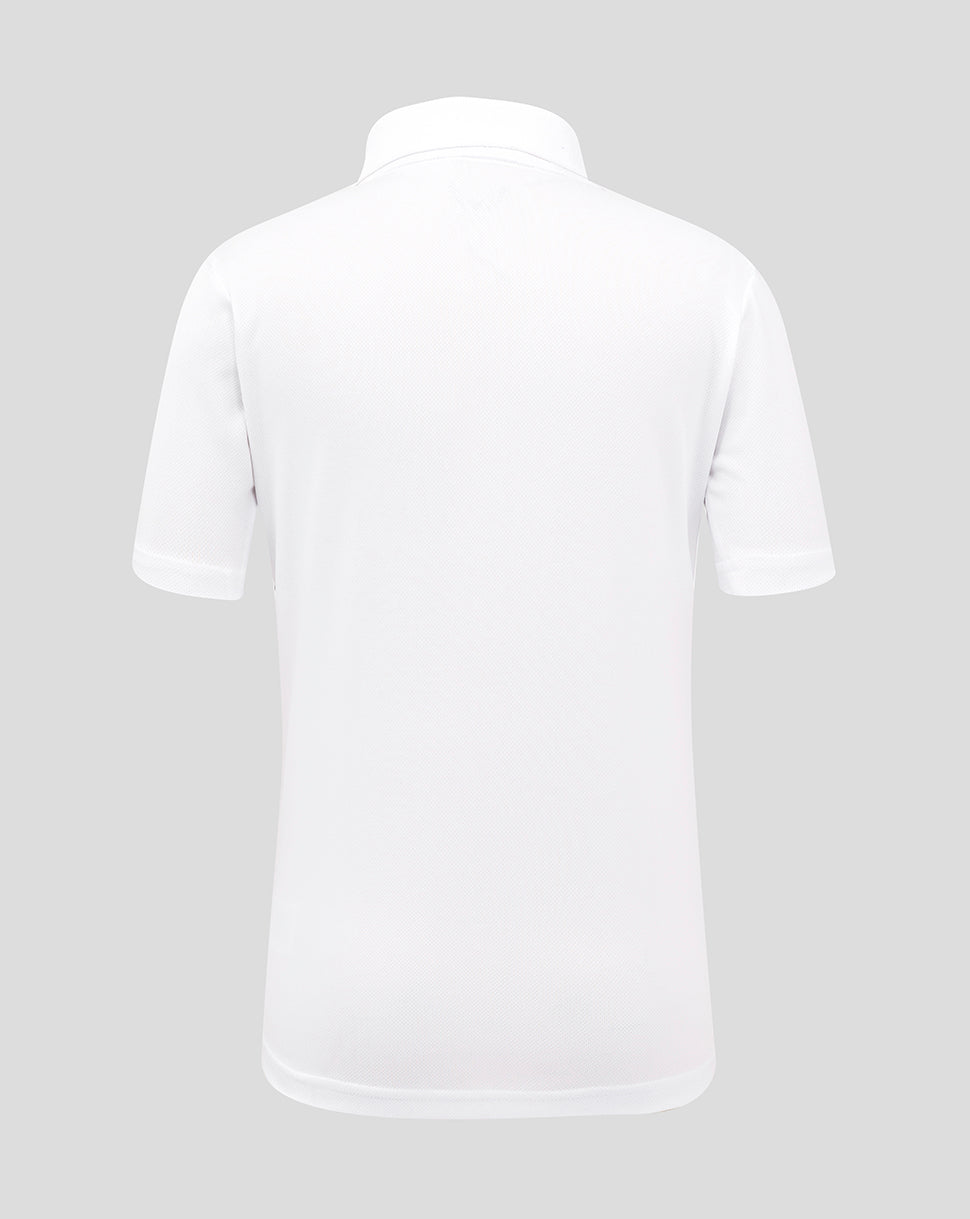 JUNIOR 26/27 ECB TEST REPLICA SHORT SLEEVE SHIRT - WHITE