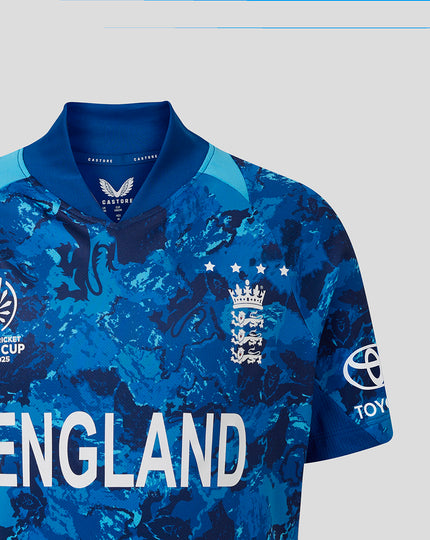 England Cricket Odi World Cup Junior 25/26 Replica Shirt