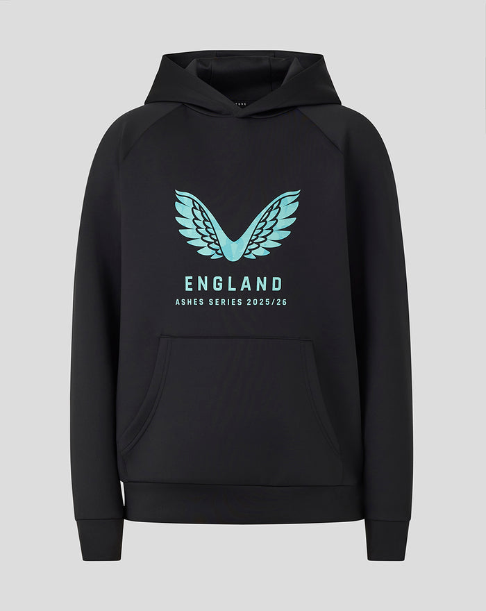Junior 25/26 England Cricket Ashes Pro Lock Up Logo Hoodie