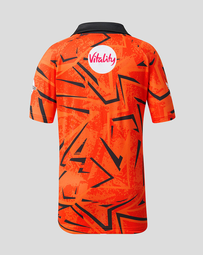 Juniors Sunrisers Leeds The Hundred Short Sleeve Stretch Round Neck Jersey 2026